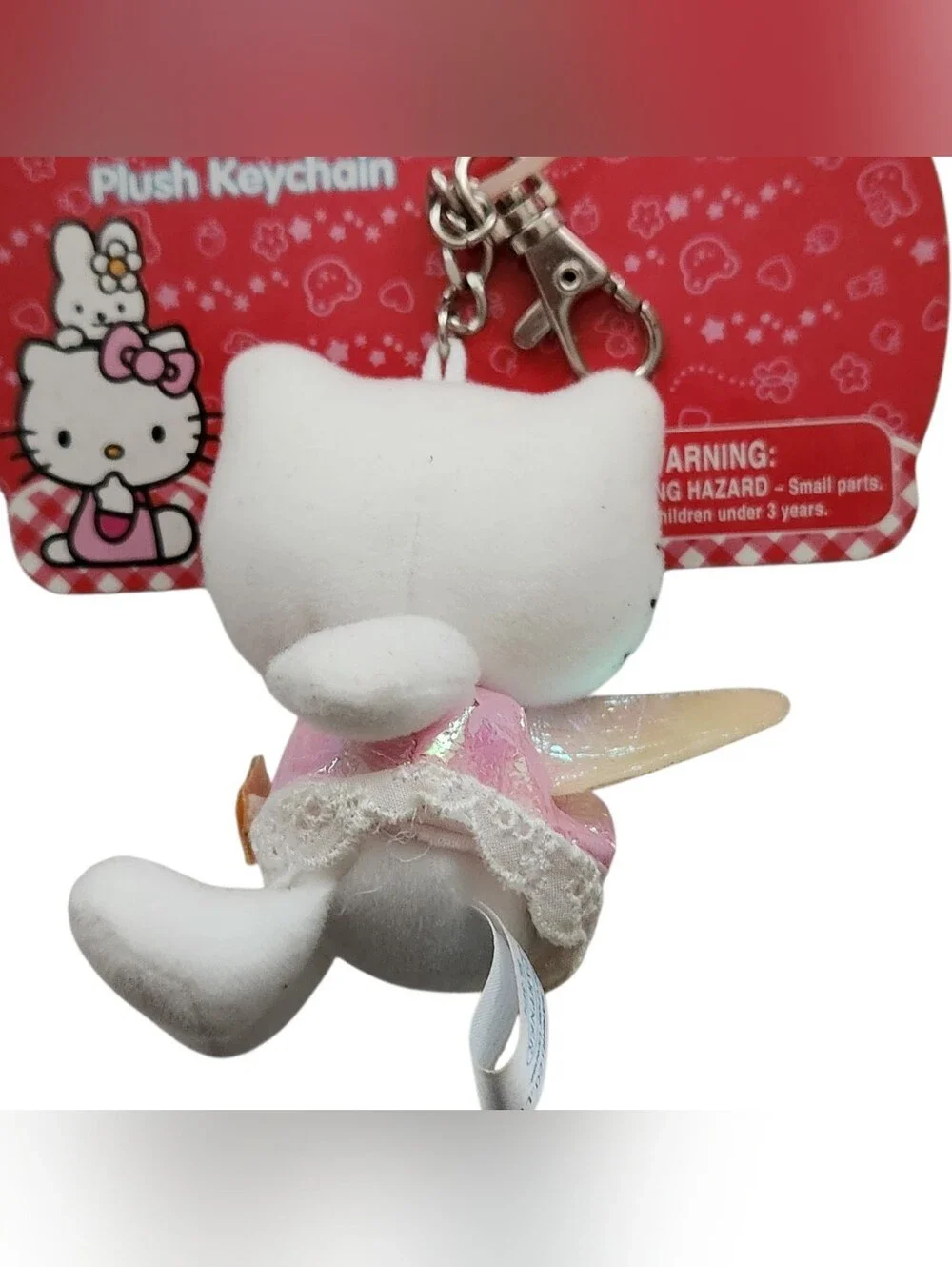 2001 Sanrio Hello Kitty Fairy Plush Keychain NWT NOS Nakajima Rare Y2K Vintage